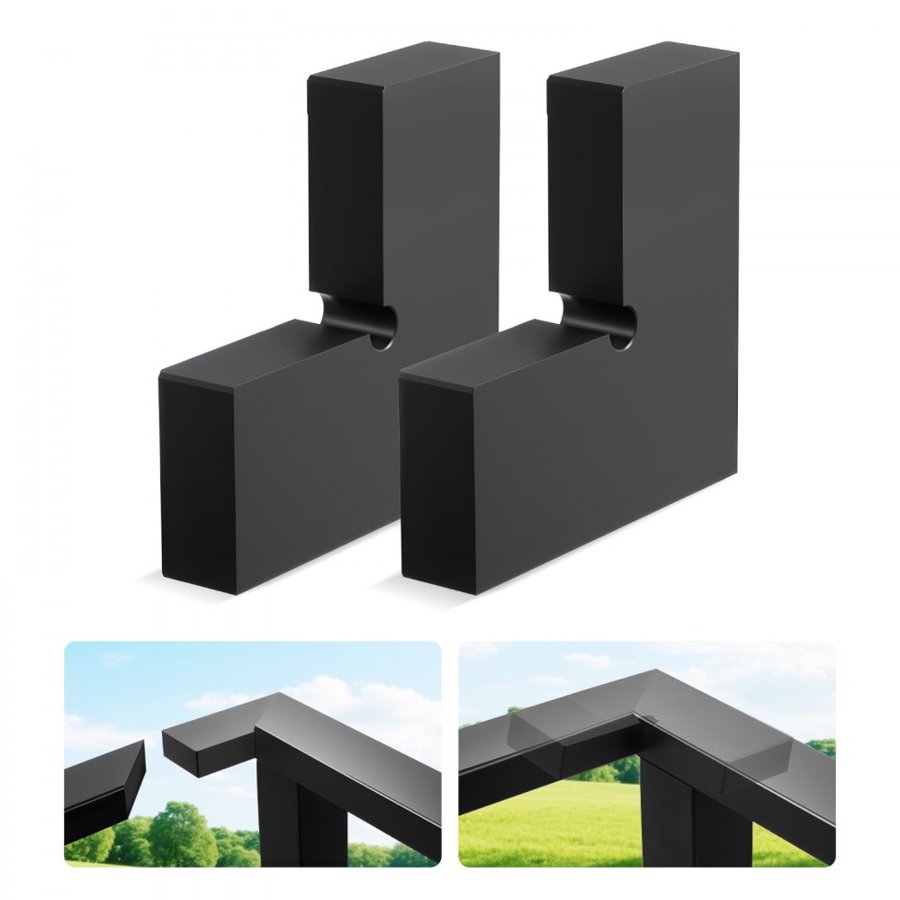 VEVOR Handrail Corner Connector – 2-Pack POM, 90° Fittings