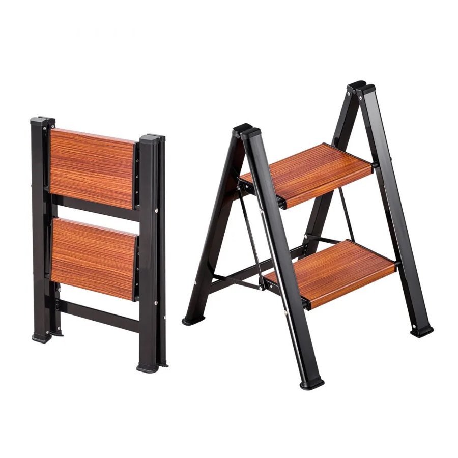 VEVOR Folding 2 Step Ladder – 330 Lbs, 17.5 x 19.3 x 23.8 in