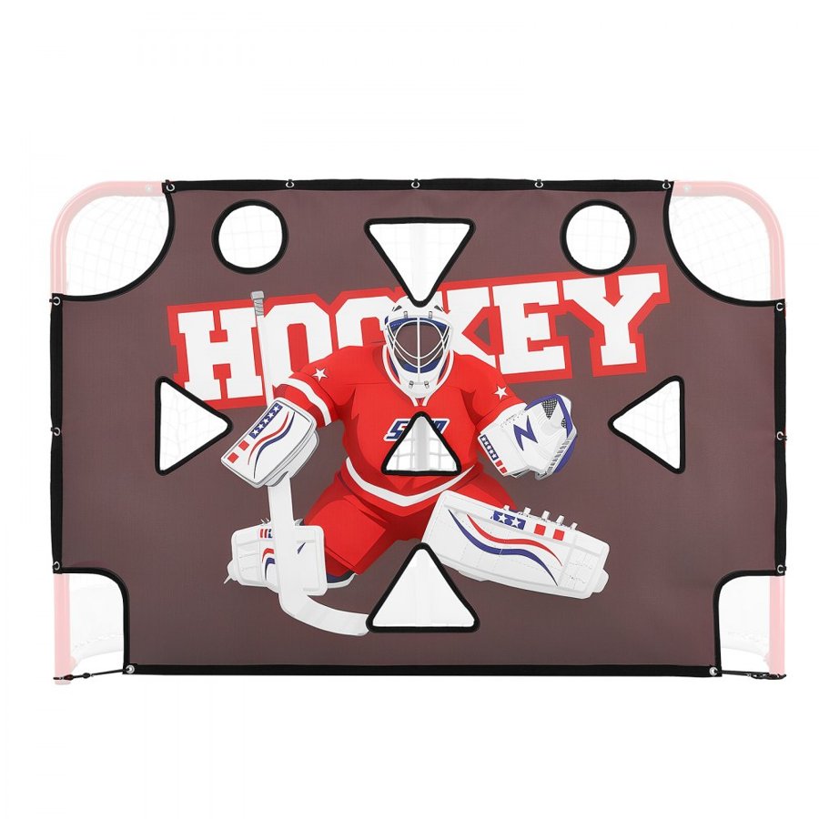 VEVOR Hockey Goalie Shooting Target – 11 Holes, 600D Oxford