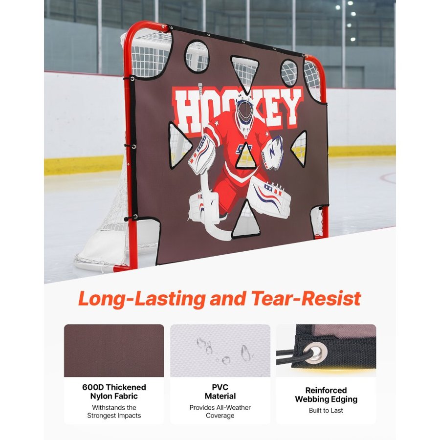 VEVOR Hockey Goalie Shooting Target – 11 Holes, 600D Oxford
