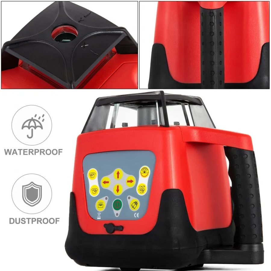 VEVOR Self Leveling Rotary Laser Kit – ±5°, 500m, 25 Hour