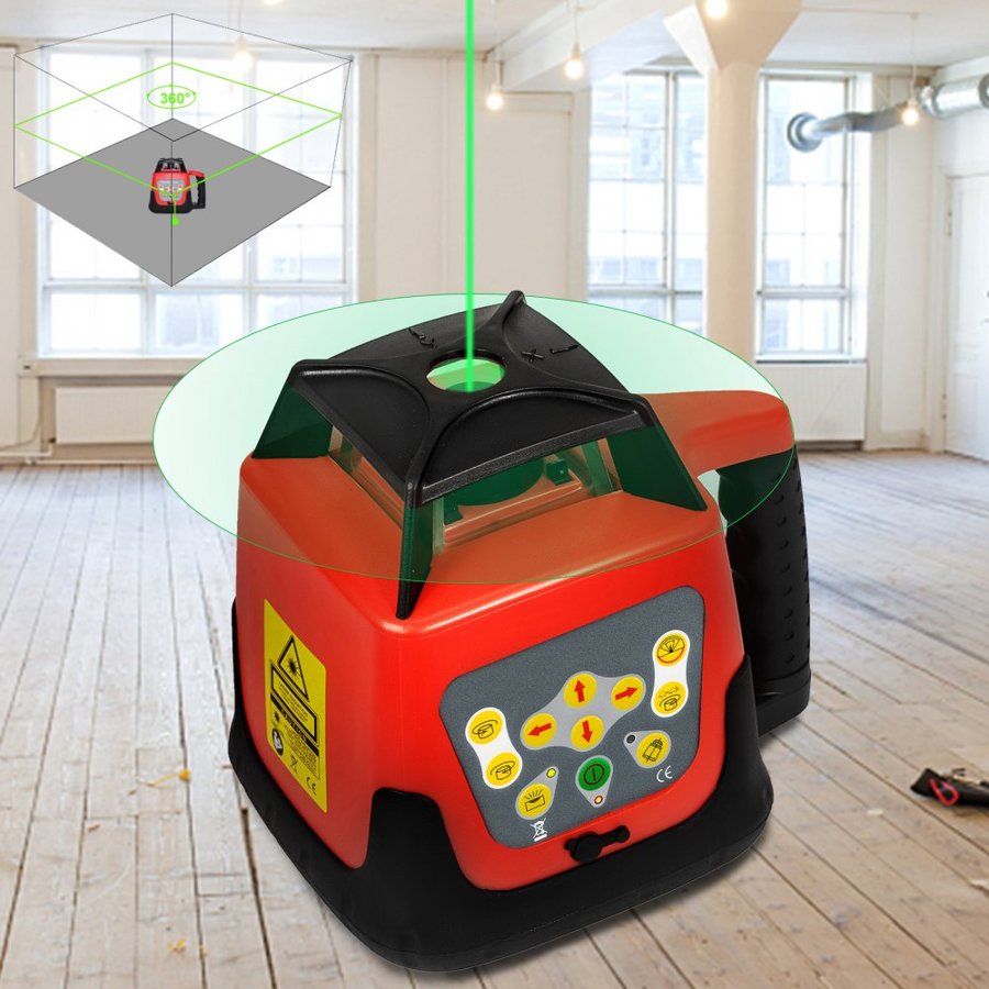 VEVOR Self Leveling Rotary Laser Kit – ±5°, 500m, 25 Hour