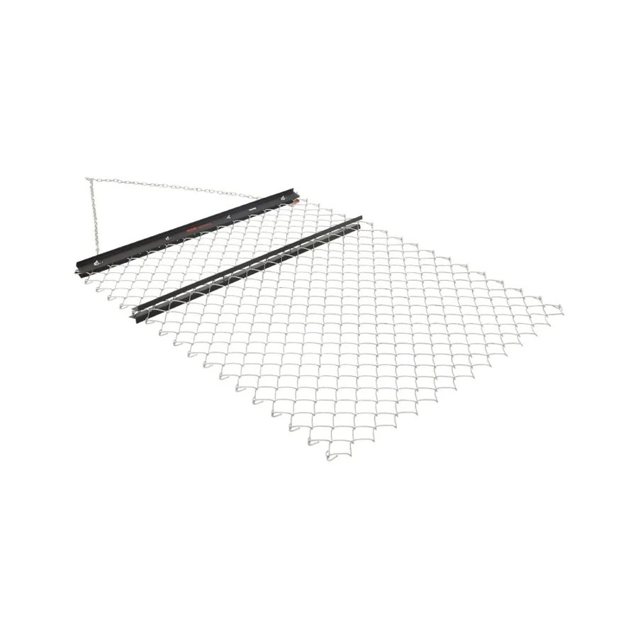 VEVOR Drag Harrow, 4 x 5 ft Chain Harrow - Made from Q235 Steel, UTV Tractor Attachments for Landscape Leveling or Sod Prepping, Durable Harrow Rake for Gravel Driveway, Farm Field Garden Black