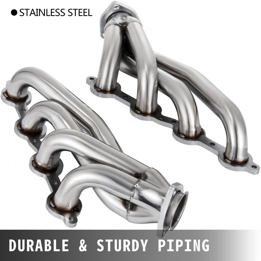 VEVOR Exhaust Header Set 44.45mm Exhaust Turbo Headers, Stainless Steel Exhaust Manifold Headers, Shorty Engine Conversion LS Swap Exhaust Headers for Chevy LS1 LS2 LS3 LS6 LS10 SUV/Truck Car