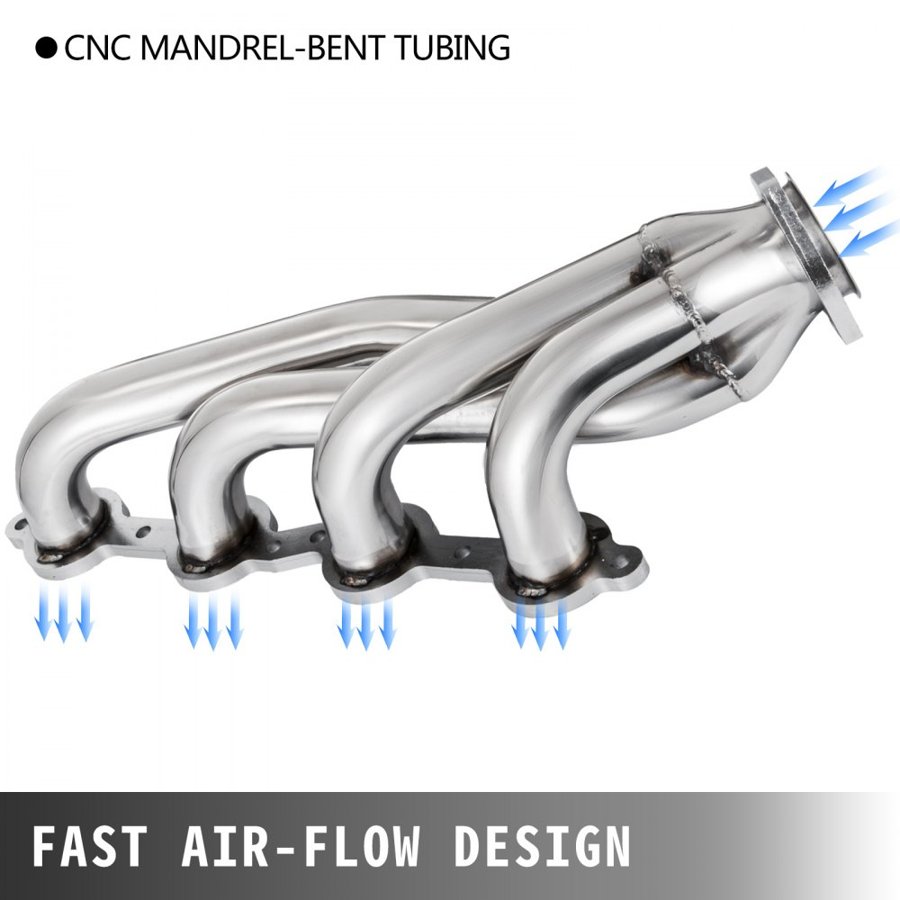 VEVOR Exhaust Header Set 44.45mm Exhaust Turbo Headers, Stainless Steel Exhaust Manifold Headers, Shorty Engine Conversion LS Swap Exhaust Headers for Chevy LS1 LS2 LS3 LS6 LS10 SUV/Truck Car