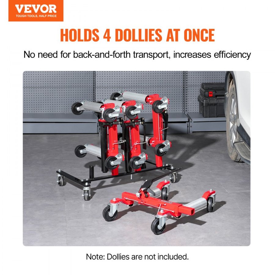 VEVOR Car Dolly Rack – 4-Dolly Capacity, Q235B Steel Frame