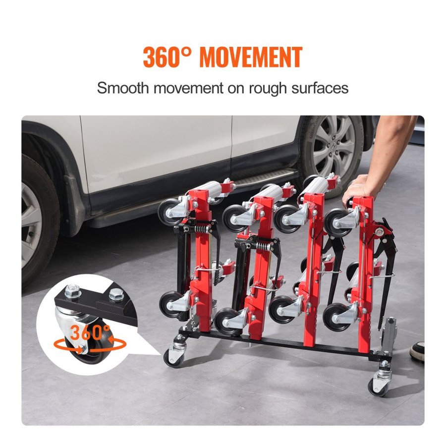 VEVOR Car Dolly Rack – 4-Dolly Capacity, Q235B Steel Frame