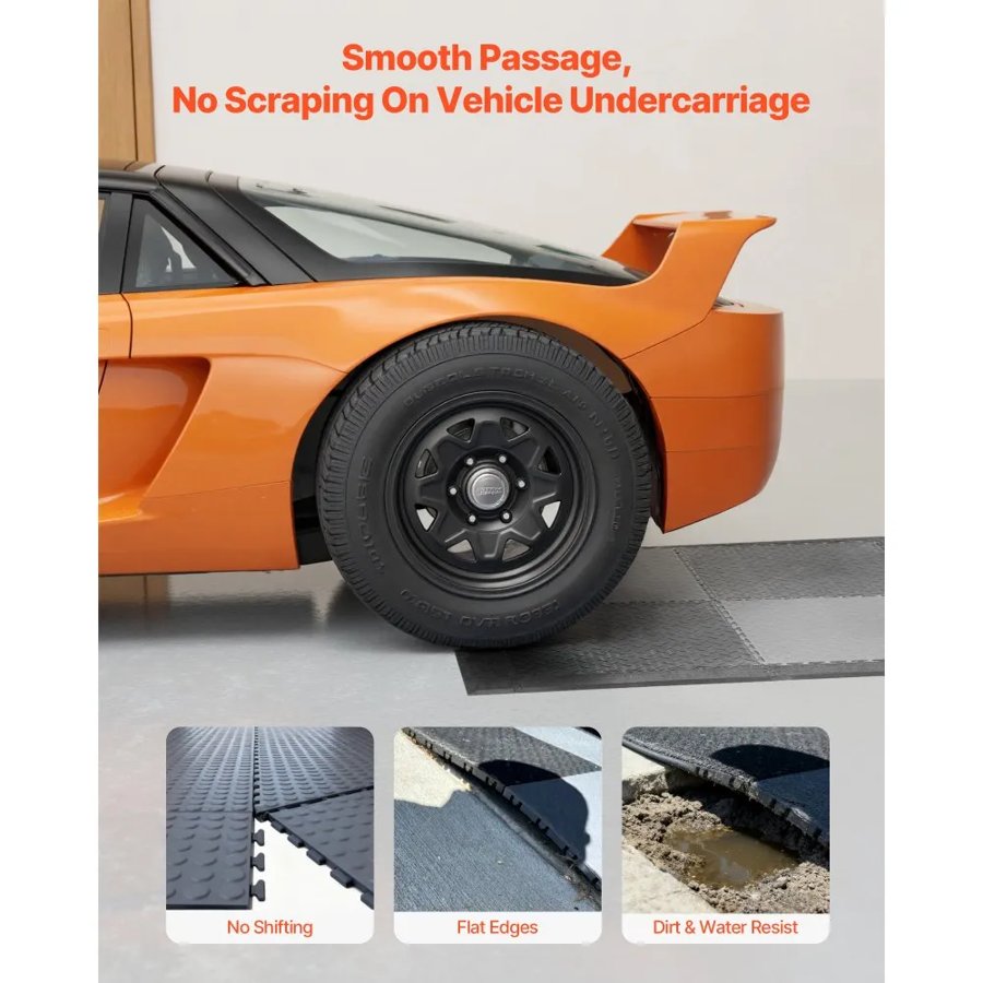 VEVOR Garage Floor Edging – 12 Edges, 4 Corners, 5mm Thick
