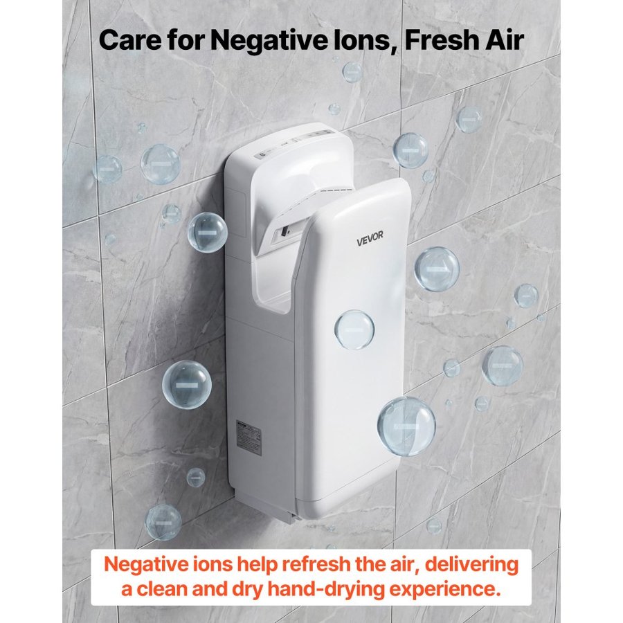 VEVOR Vertical Hand Dryer – 19000 RPM, HEPA Filter, 1950W