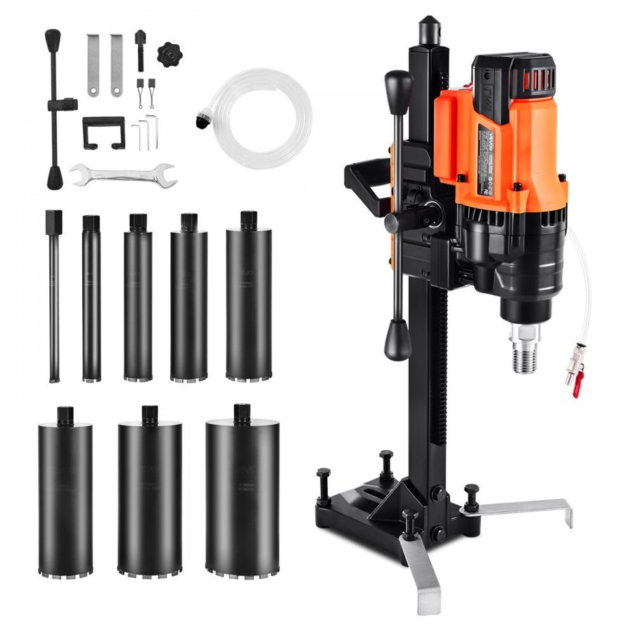 VEVOR Core Drill for Concrete – 3000W, 850RPM, 8 Bits, 8 in