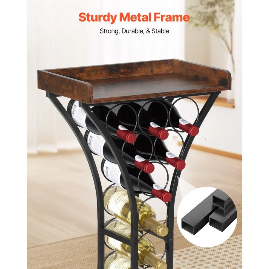 VEVOR Wine Bottle Storage Rack – 0.6 x 0.6 in/15 x 15 mm