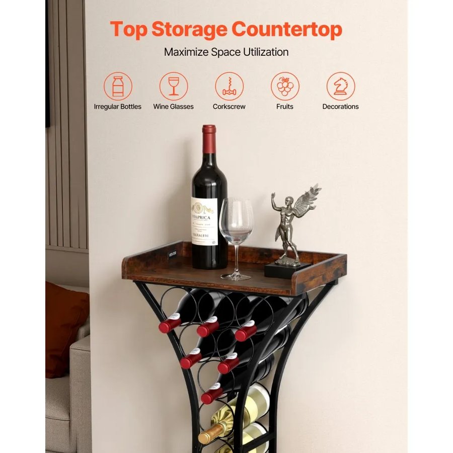 VEVOR Wine Bottle Storage Rack – 0.6 x 0.6 in/15 x 15 mm