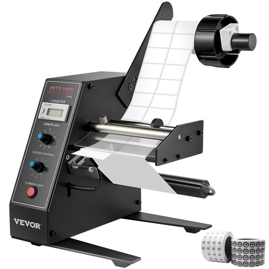 VEVOR Auto Label Dispenser Stripper Separating Machine Labels Label Separator Electric Dispensing Device Automatic Sticker Separating Machine AL-1150D