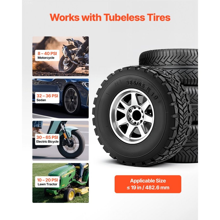 VEVOR Tire Bead Seater Blaster – 1.6 Gal, 87-116 PSI