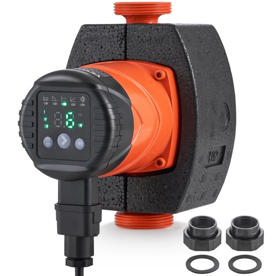 VEVOR 220V Circulation Pump – 67 L/min, 8 m, 60W, 5 Modes