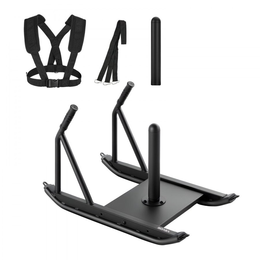 VEVOR Push Pull Weight Sled – Steel, 276.6 lbs Load