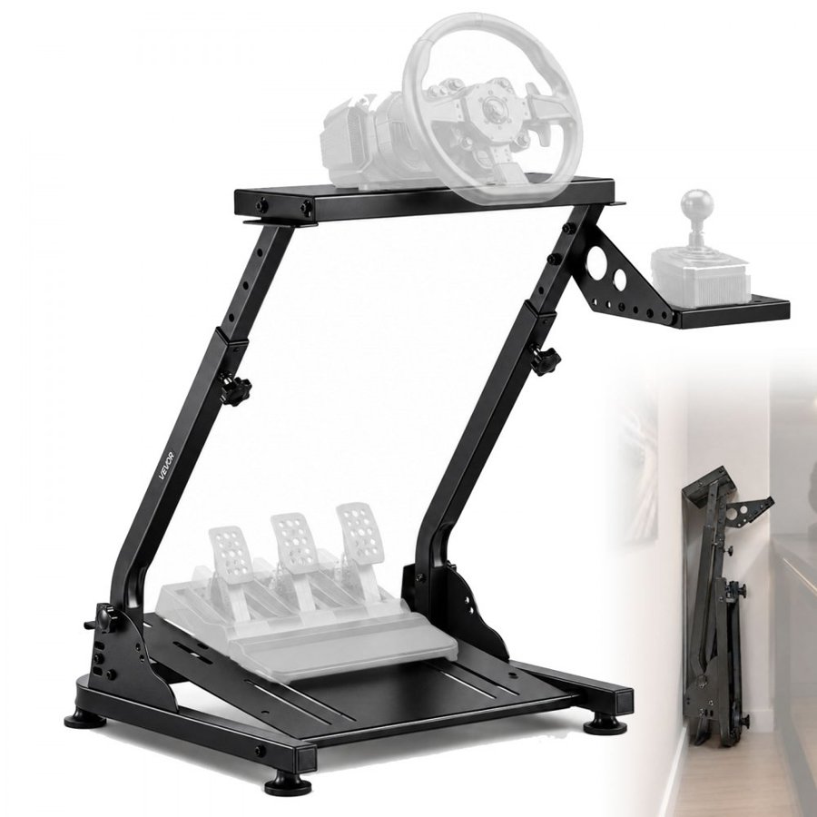 VEVOR Racing Wheel with Stand — Foldable Simulator Cockpit