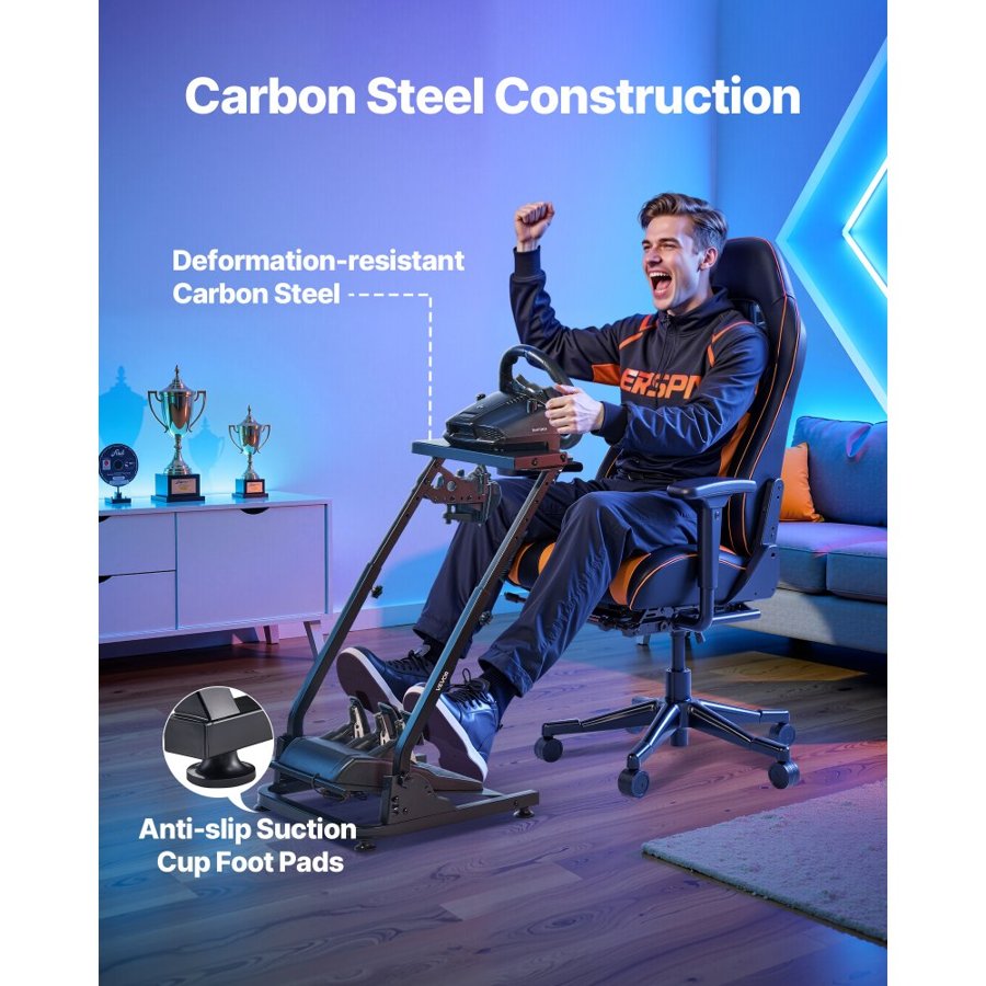 VEVOR Racing Wheel with Stand — Foldable Simulator Cockpit