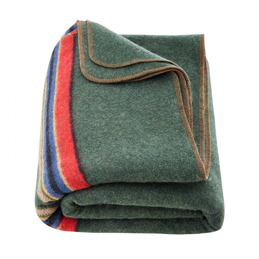 VEVOR Wool Camping Blanket 1,62x2,23 m (64" x 88") Warm for Camping Hiking Travel Texture