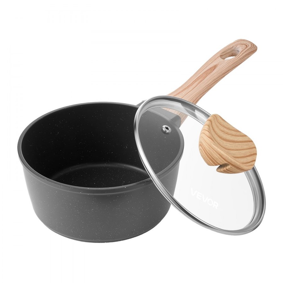 VEVOR 1.5 QT Sauce Pan – Nonstick, Die-Cast Aluminum