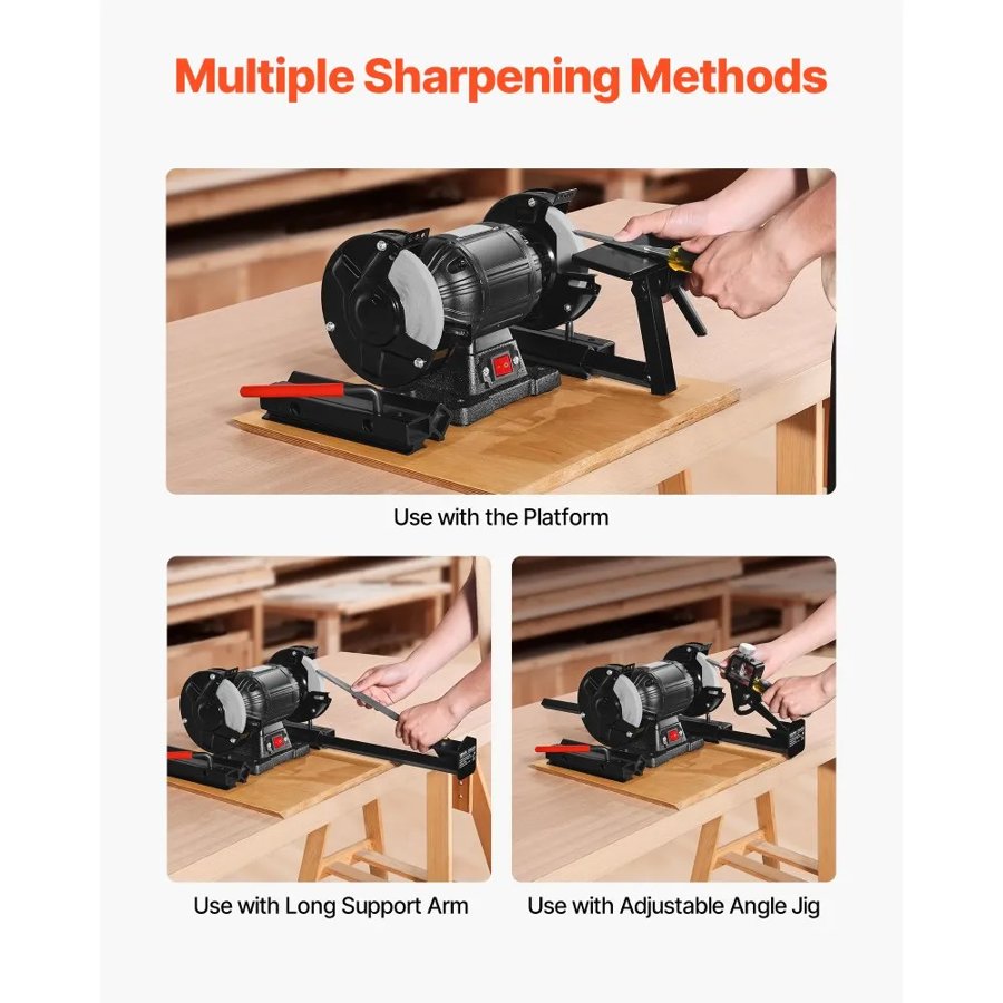 VEVOR Bench Grinder Sharpening Jig – 6" & 8" Vari-Grind Kit