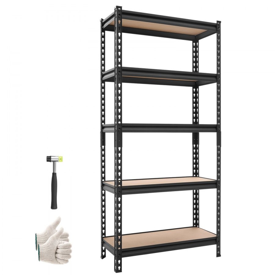VEVOR 5 Tier Storage Shelves – 907kg, E1 MDF, Anti-Tip Kit