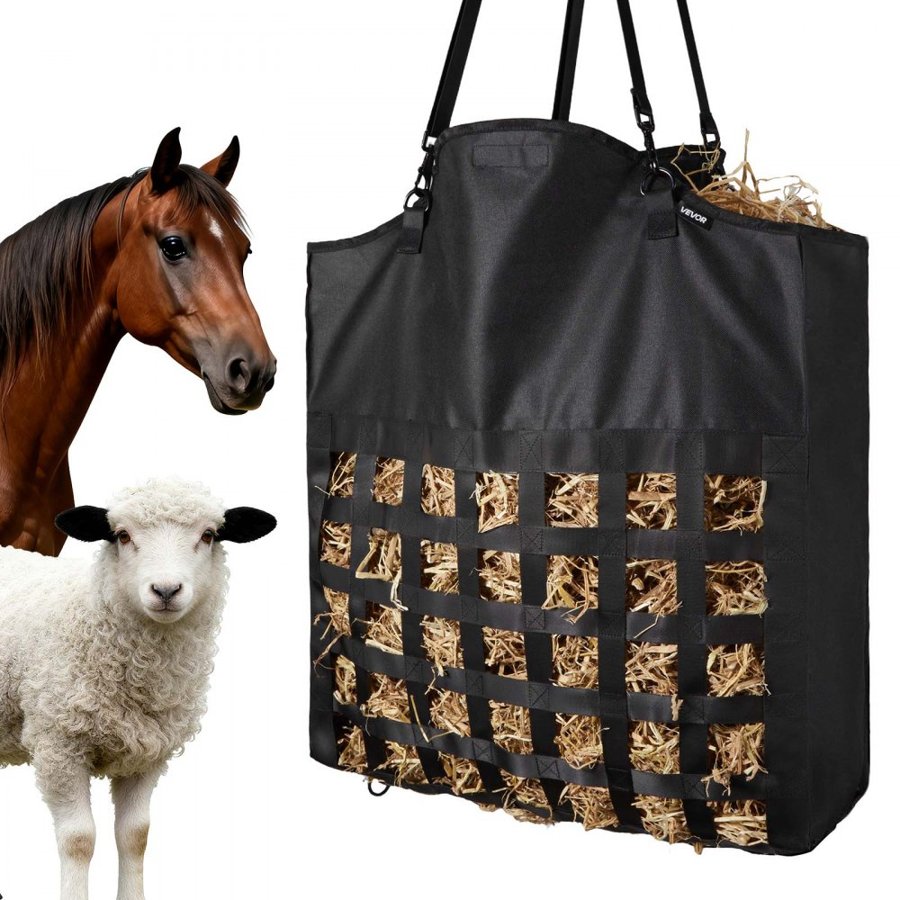 VEVOR Slow Feed Hay Bags for Horses – 21.65 x 25.2 in.