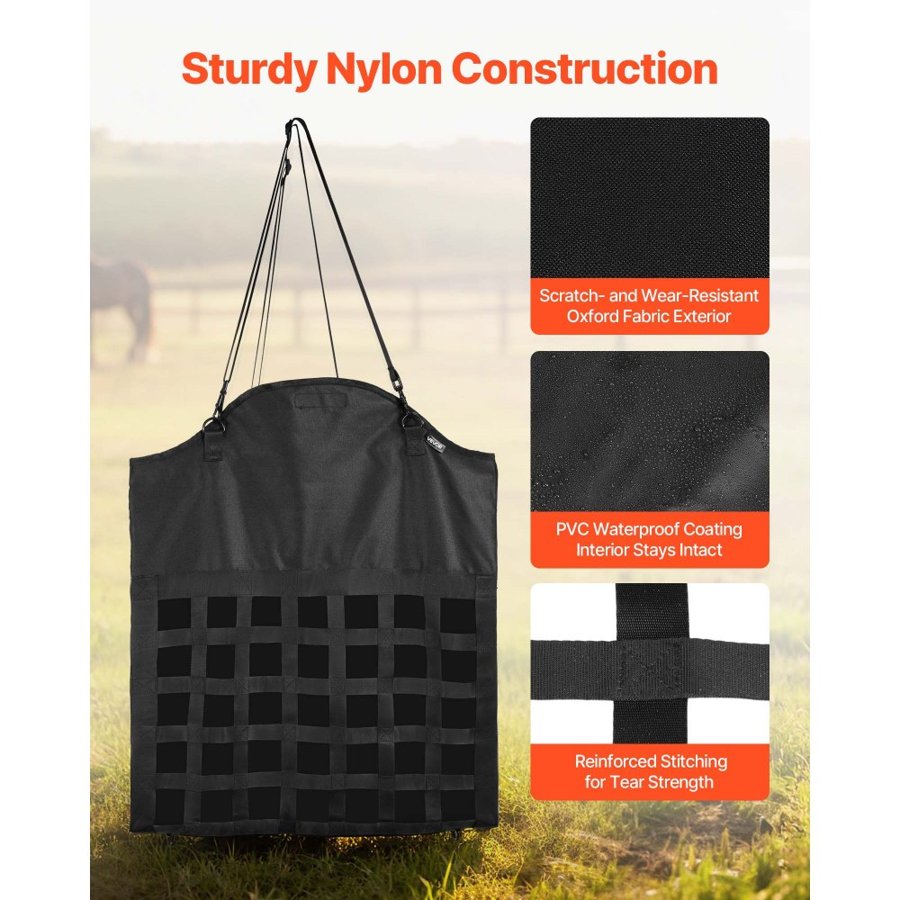 VEVOR Slow Feed Hay Bags for Horses – 21.65 x 25.2 in.