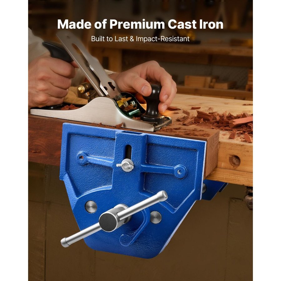 VEVOR Clamp On Bench Vise – 9 in. Jaw, 10.2 in
