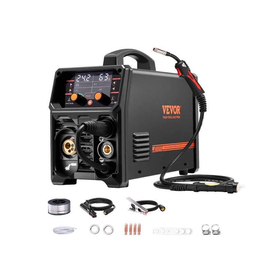 VEVOR 250 Amp MIG Welder - 5-in-1 Pulse, IGBT Inverter