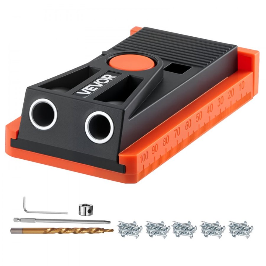 VEVOR Portable Pocket Hole Jig Kit – 1/2 to 1-1/2 Inch