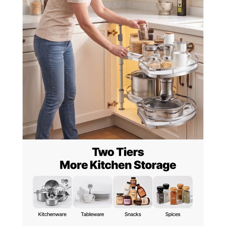 VEVOR blind corner cabinet organizer​ — Smooth Soft Close