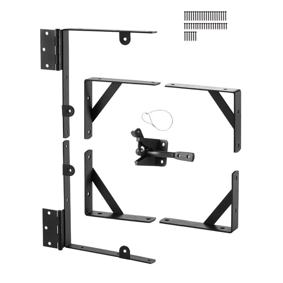 VEVOR Gate Corner Brackets - Anti Sag Iron Frame Kit, Black