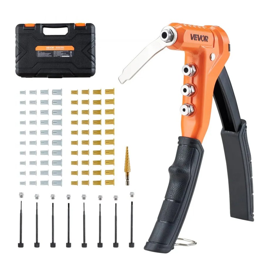 VEVOR Rivet Nut Tool Kit – 8 Mandrels, 80 Nuts, Case