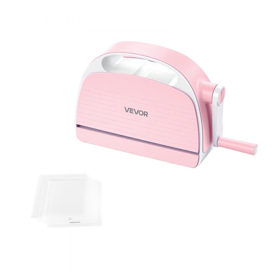VEVOR Manual Die Cutting and Embossing Machine, 152mm Opening, Portable Die Cut Machine with Cutting Plates, Ergonomic Handle, Easy to Store, for Arts and Crafts, Scrapbooking, Card Making, Crafting