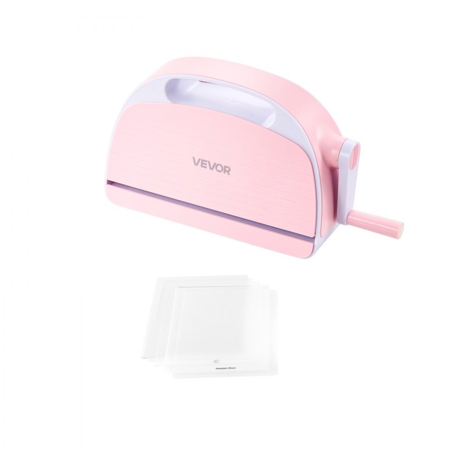 VEVOR Manual Die Cutting and Embossing Machine, 229mm Opening, Portable Die Cut Machine with Cutting Plates, Ergonomic Handle, Easy to Store, for Arts and Crafts, Scrapbooking, Card Making, Crafting