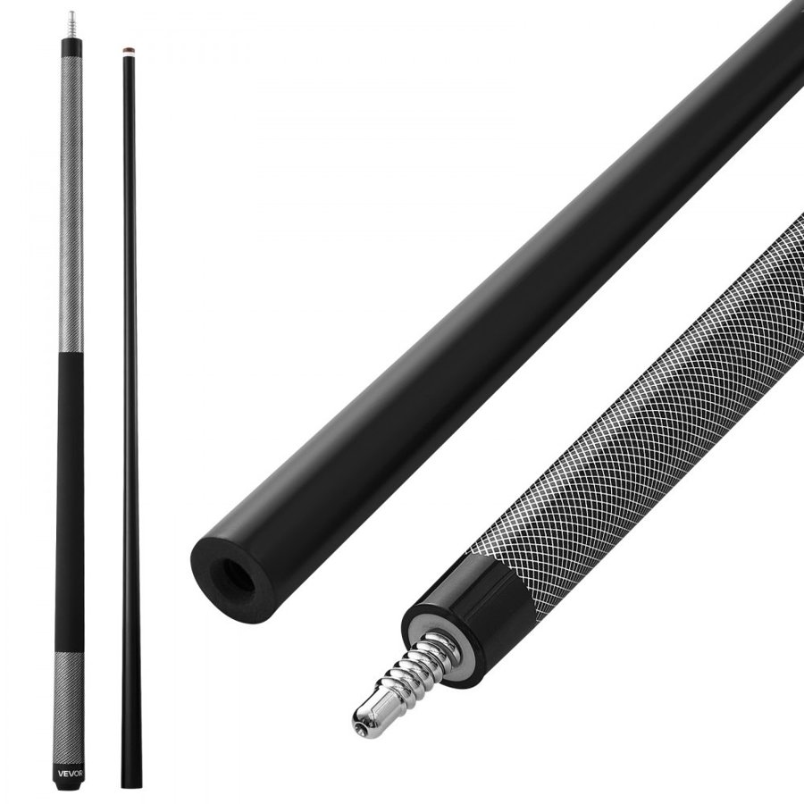 VEVOR Pool Cue, 1 Piece Pool Stick, 1473.2mm & 595g Fiberglass Titanium Composite Billiard Pools Cue Stick with Multi-Layer Tip, Cues Sticks for Professional Pool Table, Bar, Home Pool Games, Office