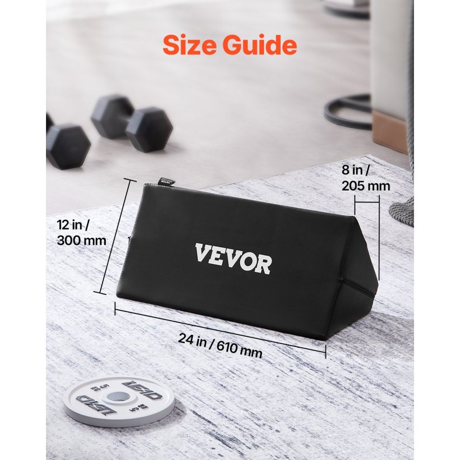 VEVOR Preacher Curl Pad, Portable Preacher Pad, Space-Saving Bicep Exercise Support, High-Density EVA Foam Weight Lifting Workout Equipment, Barbell & Dumbbell Bicep Curl Support Isolator for Home Gym