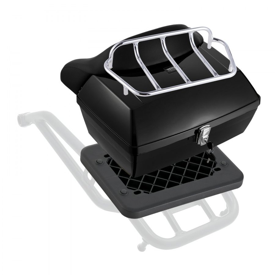 VEVOR Topbox for Motorcycle – 48L Space, Fit for 99% Frames