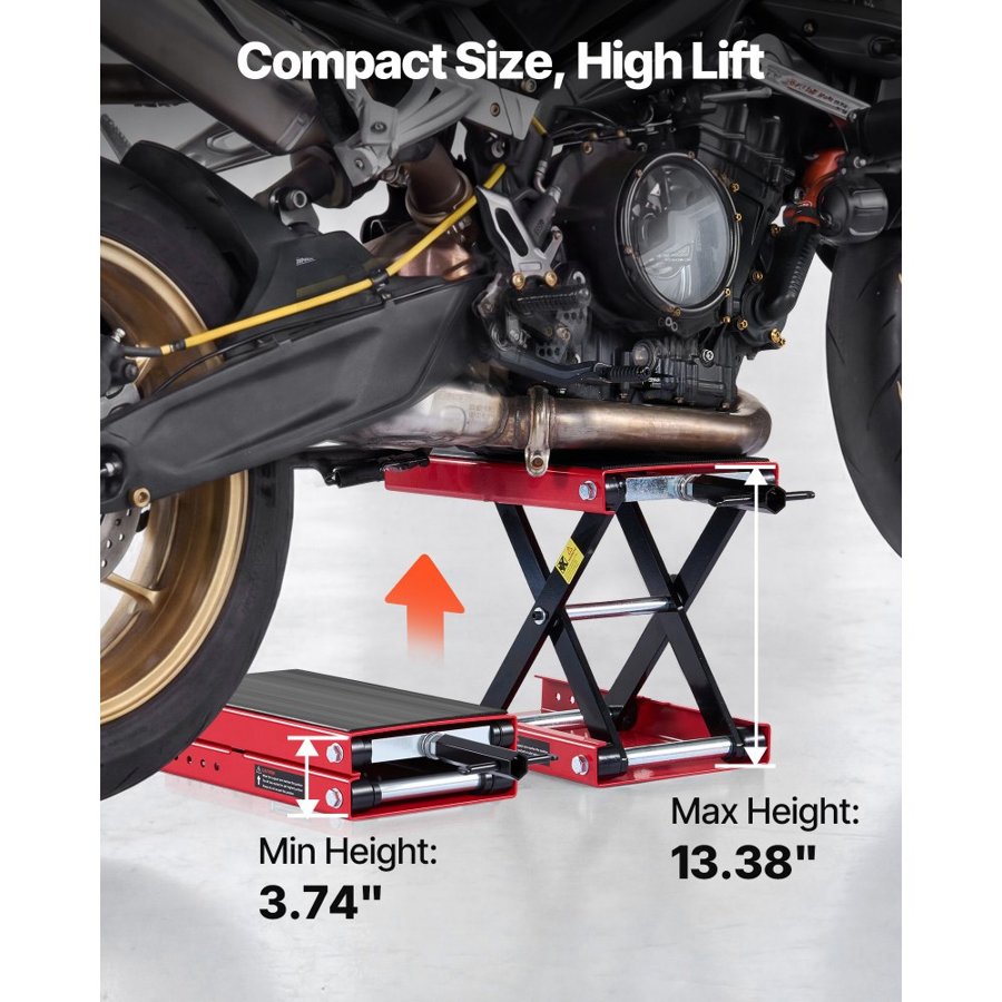 VEVOR Scissor Jack for Motorcycle Lift – 499 kg, 95-340 mm