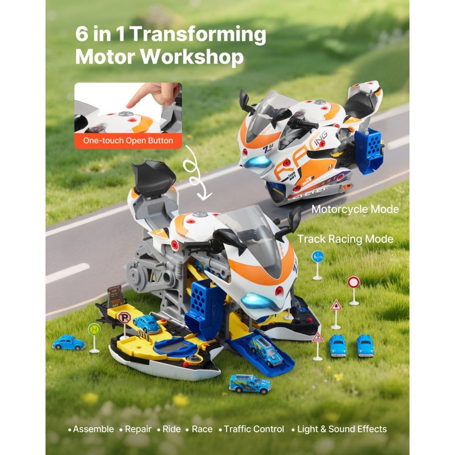 VEVOR Take Apart Engine Toy – 25 PCS Motorcycle Set