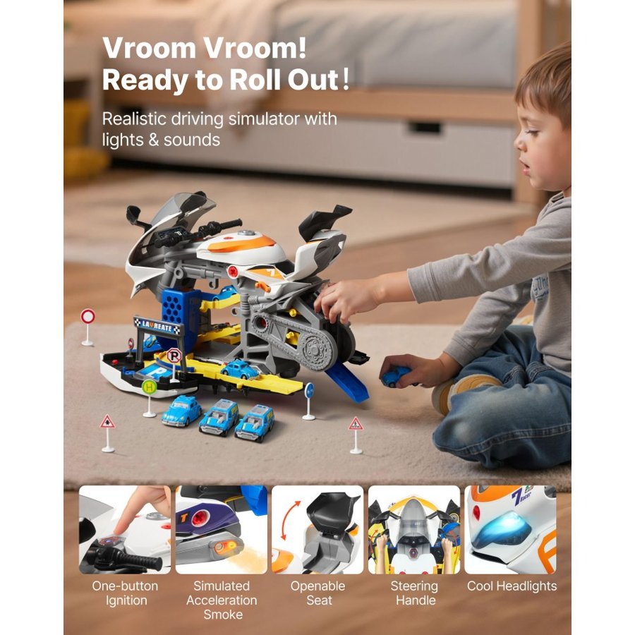 VEVOR Take Apart Engine Toy – 25 PCS Motorcycle Set