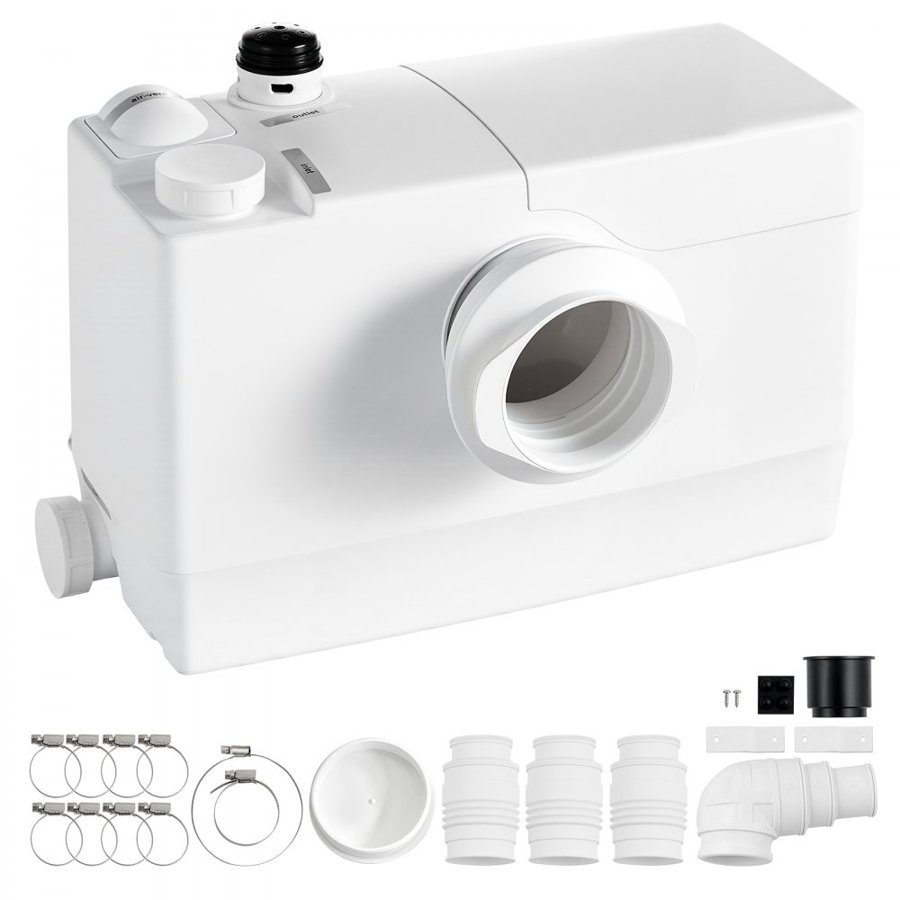 VEVOR Toilet Upflush Pump – 800W, 12000 L/h, 10 m Head