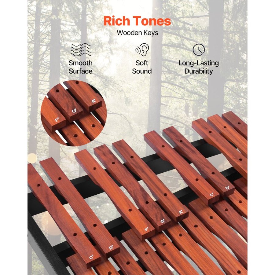 VEVOR Professional Xylophone – 37 Notes, Wooden Kit