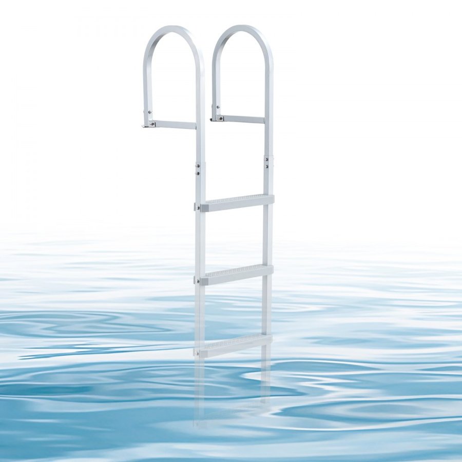 VEVOR Pontoon Boat Swim Ladder – 4 Steps, 500 lbs