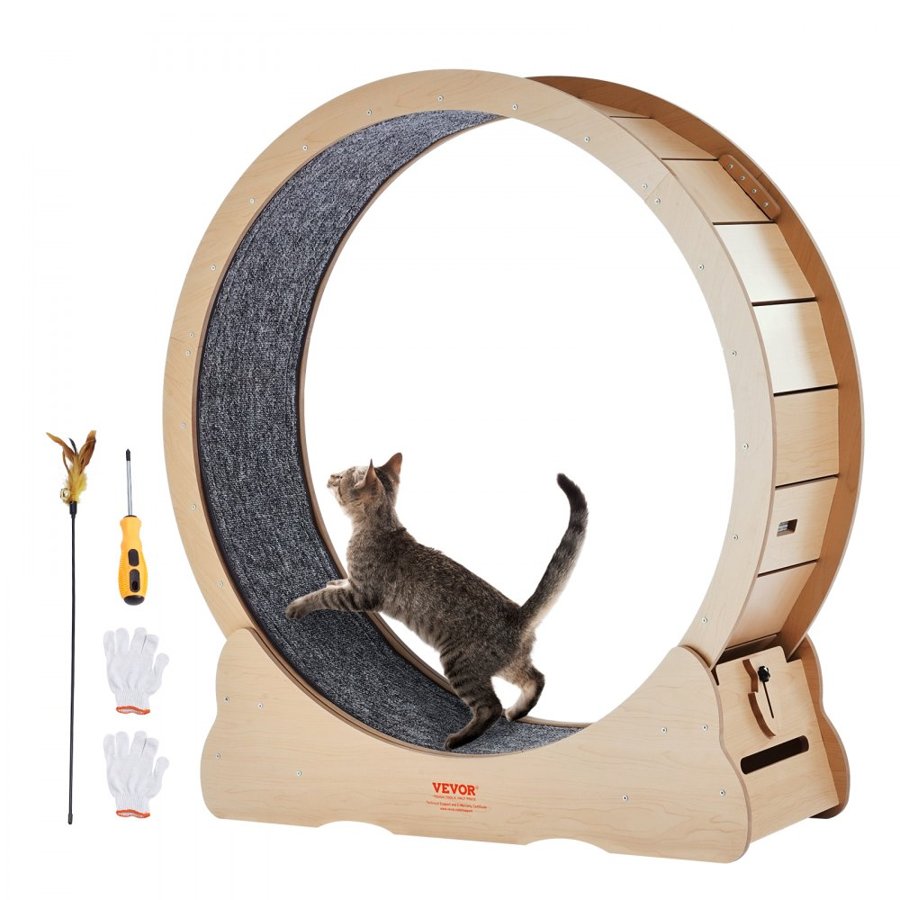 VEVOR Cat Circle Treadmill – 43.3 Inch, 39.37 in/1000 mm