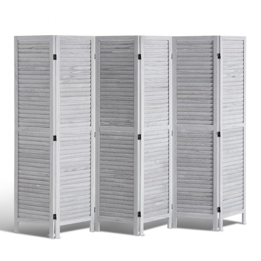 VEVOR Wood Panel Room Divider – 6 Panels, 95-Inch Tall