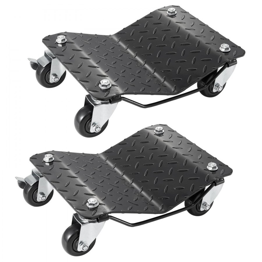 VEVOR Car Dolly Wheel Tire Dolly 2 PCS Heavy Duty Skate Auto Repair Dolly 1360.8 kg
