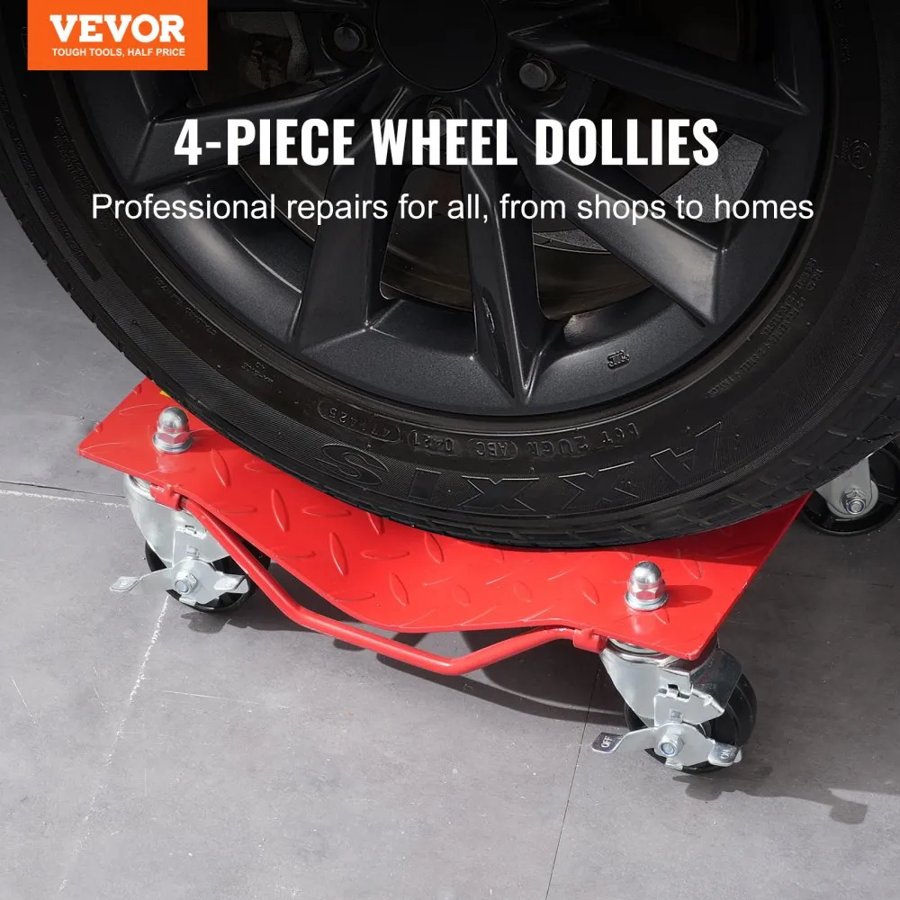VEVOR Wheel Dolly Set of 4 – 8000 lbs Heavy-Duty Car Mover