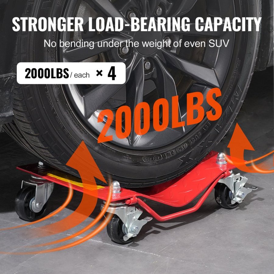 VEVOR Wheel Dolly Set of 4 – 8000 lbs Heavy-Duty Car Mover